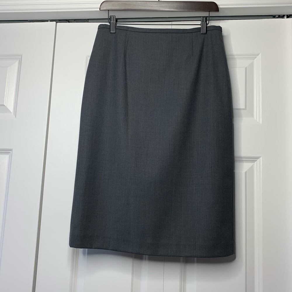 Gene Meyer Gray Wool Blend Pencil Skirt Women’s Size US 4